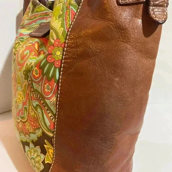 Kate Spade Brown and Green Paisley Hobo Bag - Picture 12 of 16